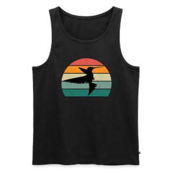 Hummingbirds fast wings wing beating hummingbird - Men's Premium Organic Tank Top - black - Front - Michal (187cm)
