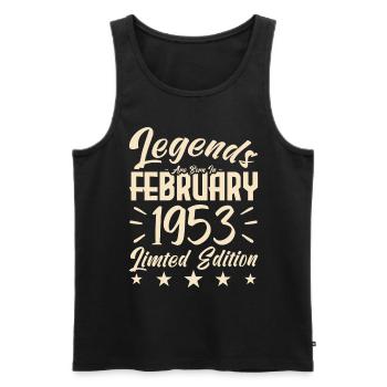 Geboren 1953. Geburtstagsgeschenk. - Männer Premium Bio Tank Top - Schwarz - Vorne - Michal (187cm)