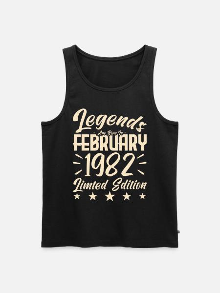 1982 birth. Birthday gift. - Men's Premium Organic Tank Top - black