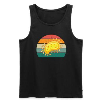 Slipper Tardian Microscope Microbiology - Men's Premium Organic Tank Top - black - Front - AI Model Male 178 light (178cm)