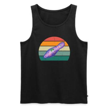 Slipper Tardian Microscope Microbiology - Men's Premium Organic Tank Top - black - Front - AI Model Male 178 light (178cm)