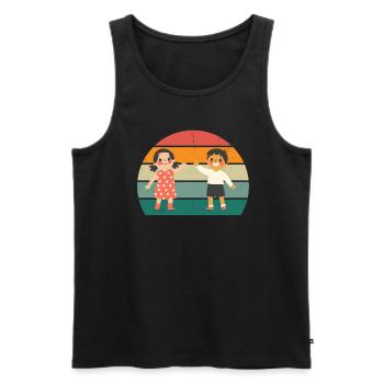 Children Kindergarten Play Young Girls Child - Men's Premium Organic Tank Top - black - Front - Michal (187cm)
