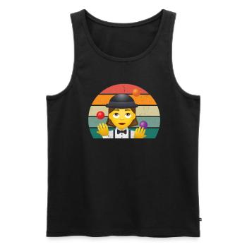 Juggler Juggler Balls Cone Plate Juggling - Men's Premium Organic Tank Top - black - Front - AI Model Male 178 light (178cm)