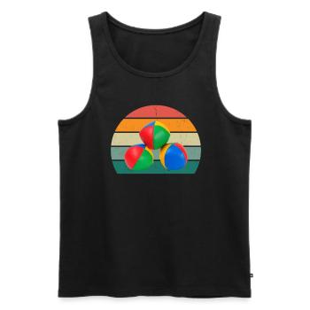 Juggler Juggler Balls Cone Plate Juggling - Men's Premium Organic Tank Top - black - Front - AI Model Male 178 light (178cm)