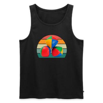 Juggler Juggler Balls Cone Plate Juggling - Men's Premium Organic Tank Top - black - Front - AI Model Male 178 light (178cm)