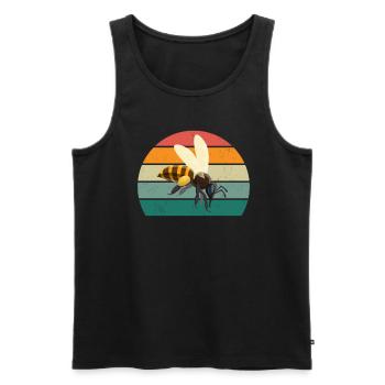 Insect crawling flies wings ants insects - Men's Premium Organic Tank Top - black - Front - Michal (187cm)