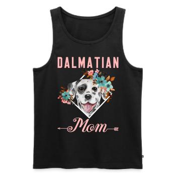 Hundeliebhaber Welpe Niedliche Dalmatiner Mama - Männer Premium Bio Tank Top - Schwarz - Vorne - Michal (187cm)