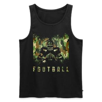 Football Player Coach American Football - Men's Premium Organic Tank Top - black - Front - Michal (187cm)