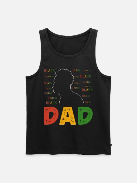 Black father Pride African father - Men's Premium Organic Tank Top - black