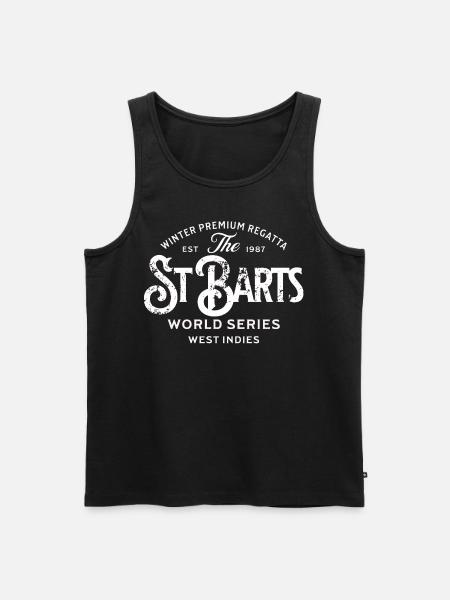 St Barts Winter-Premium-Regatta - Männer Premium Bio Tank Top - Schwarz