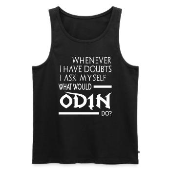 What would Odin do Norse mythology - Men's Premium Organic Tank Top - black - Front - Michal (187cm)