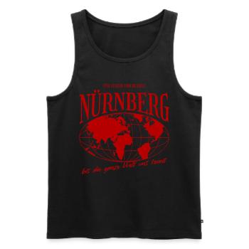 Cadeau de football à domicile à Nuremberg - Débardeur bio Premium Homme - noir - Devant - Michal (187cm)