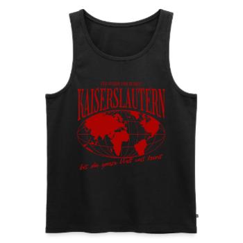 Kaiserslautern Heimat Fußball Geschenk - Männer Premium Bio Tank Top - Schwarz - Vorne - Michal (187cm)
