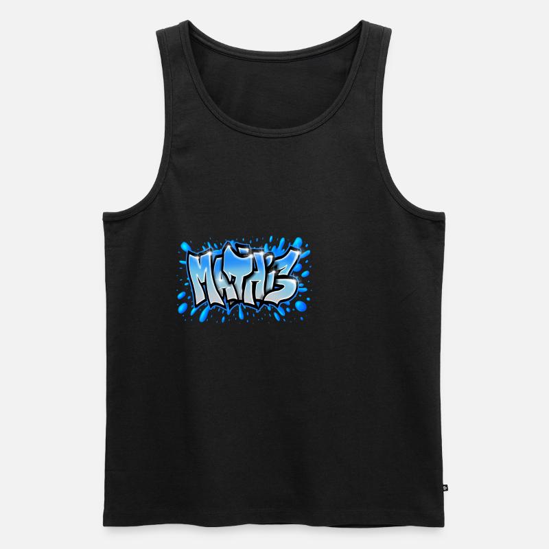 Mathis - Männer Premium Bio Tank Top - Schwarz