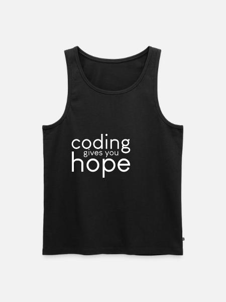 Coding Gives You Hope - Men's Premium Organic Tank Top - black