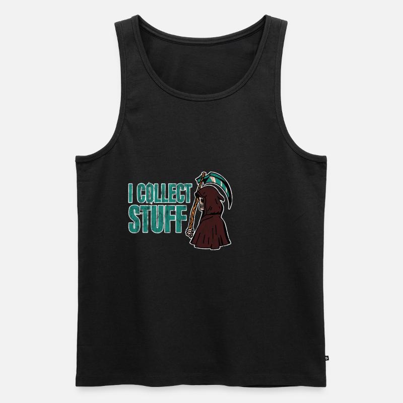 I Collect Stuff 3 - Männer Premium Bio Tank Top - Schwarz