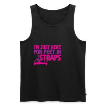 I'm Just Here For Feet In Straps 2 - Men's Premium Organic Tank Top - black - Front - Michal (187cm)