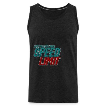Life Does Not Have Speed Limit 3 - Männer Premium Bio Tank Top - Anthrazit - Vorne - Alexander (188cm)
