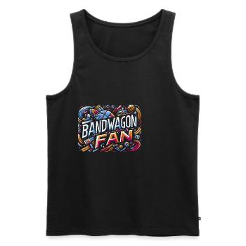 Bandwagon Fan 19 - Männer Premium Bio Tank Top - Schwarz - Vorne - AI Model Male 178 light (178cm)