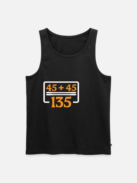 45 + 45 = 135 30 - Men's Premium Organic Tank Top - black