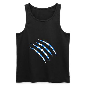 Bayern - Männer Premium Bio Tank Top - Schwarz - Vorne - Michal (187cm)
