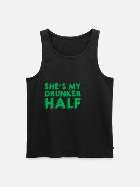 She's My Drunken Half 3 - Men's Premium Organic Tank Top - black