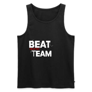 Beat The Other Team 4 - Männer Premium Bio Tank Top - Schwarz - Vorne - Michal (187cm)
