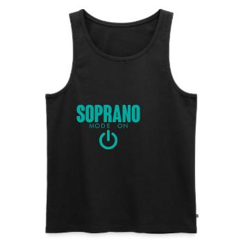 Soprano Mode On 4 - Men's Premium Organic Tank Top - black - Front - AI Model Male 178 light (178cm)
