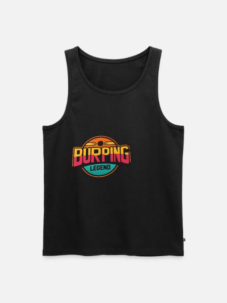 Burping Legend 10 - Men's Premium Organic Tank Top - black