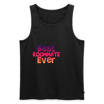 Best Roommate Ever 4 - Men's Premium Organic Tank Top - black - Front - AI Model Male 178 light (178cm)