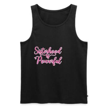 Sisterhood Is Powerful 33 - Männer Premium Bio Tank Top - Schwarz - Vorne - AI Model Male 178 light (178cm)