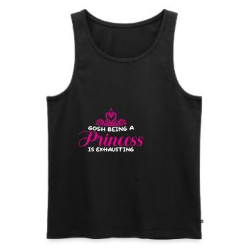 Gosh Being A Princess Is Exhausting 4 - Männer Premium Bio Tank Top - Schwarz - Vorne - Michal (187cm)