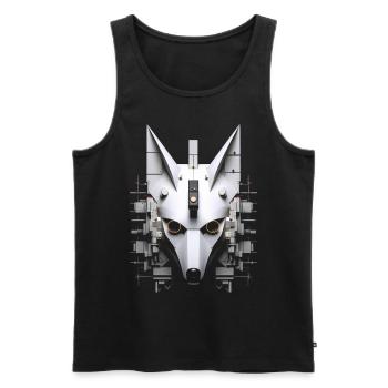 Fuchs Tierliebhaber Geschenk Wildtier Tier Motiv - Männer Premium Bio Tank Top - Schwarz - Vorne - AI Model Male 178 light (178cm)
