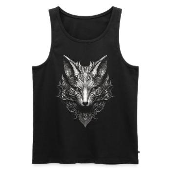 Fuchs Tierliebhaber Geschenk Wildtier Tier Motiv - Männer Premium Bio Tank Top - Schwarz - Vorne - AI Model Male 178 light (178cm)