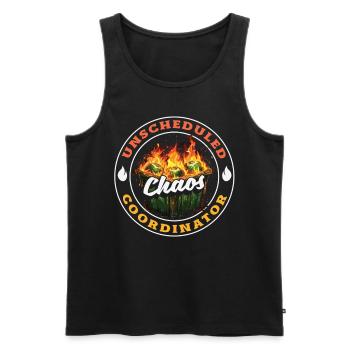 Dumpster Fire Response Team Leader - Men's Premium Organic Tank Top - black - Front - AI Model Male 178 light (178cm)