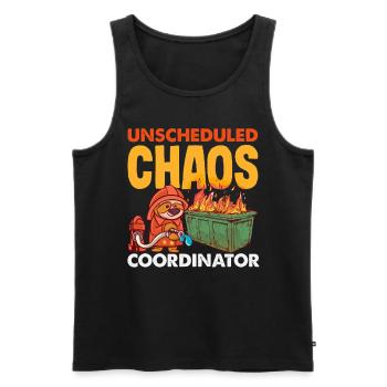 Dumpster Fire Response Team Leader - Men's Premium Organic Tank Top - black - Front - AI Model Male 178 light (178cm)