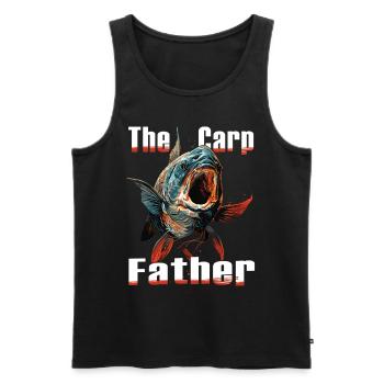 Angling Catch Fish carp fish Karpfen - Männer Premium Bio Tank Top - Schwarz - Vorne - Michal (187cm)