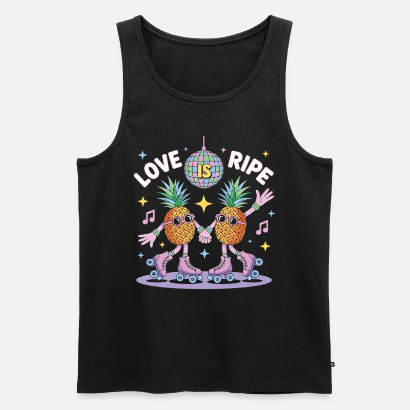 Fruchtig-lesbischer LGBT-Stolz-Monat - Männer Premium Bio Tank Top - Schwarz