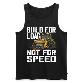 Skid steer loader enthusiasts - Men's Premium Organic Tank Top - black - Front - AI Model Male 178 light (178cm)