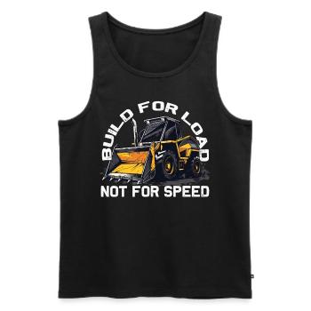 Skid steer loader enthusiasts - Men's Premium Organic Tank Top - black - Front - AI Model Male 178 light (178cm)