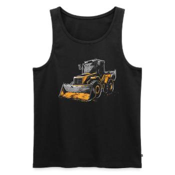 Skid steer loader enthusiasts - Men's Premium Organic Tank Top - black - Front - AI Model Male 178 light (178cm)