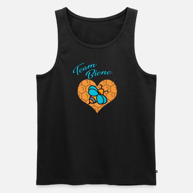 TEAM BIENE - Männer Premium Bio Tank Top - Schwarz