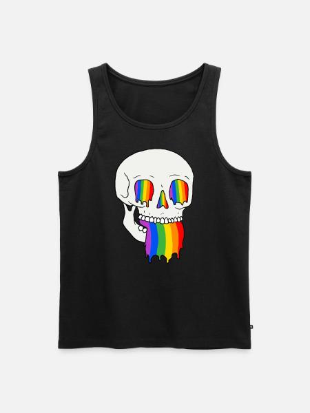 Braving with Pride - Men's Premium Organic Tank Top - black