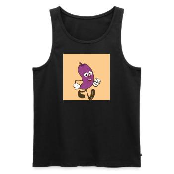 NFT Fan Design - Männer Premium Bio Tank Top - Schwarz - Vorne - Michal (187cm)