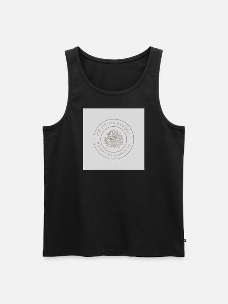 “Ich bin ein Gewinn!” - Männer Premium Bio Tank Top - Schwarz