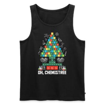 Weihnachten Santa Claus Merry Christmas - Men's Premium Organic Tank Top - black - Front - Michal (187cm)