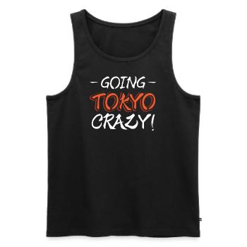 Going Tokyo crazy - Men's Premium Organic Tank Top - black - Front - AI Model Male 178 light (178cm)