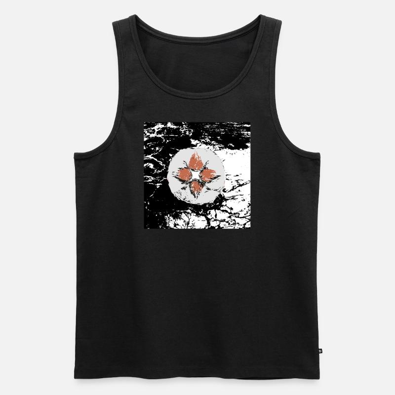 Wüstenblume - Männer Premium Bio Tank Top - Schwarz