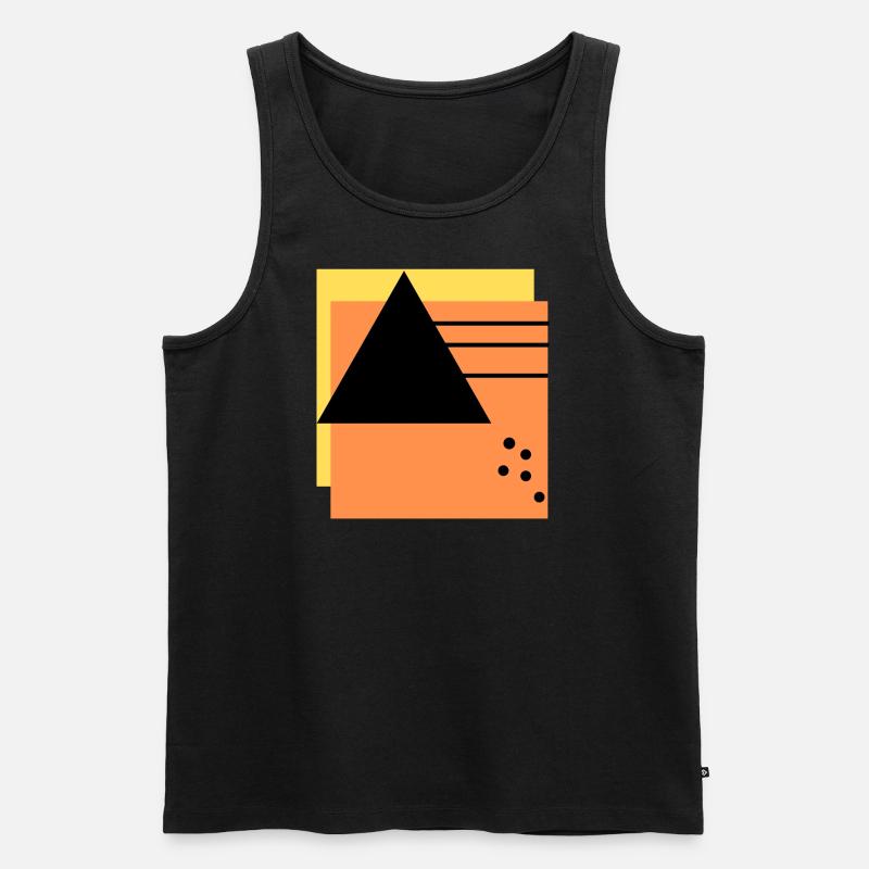 Berge, Abenteuer - Männer Premium Bio Tank Top - Schwarz