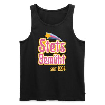 Stets Bemüht seit 1994 - Männer Premium Bio Tank Top - Schwarz - Vorne - Michal (187cm)